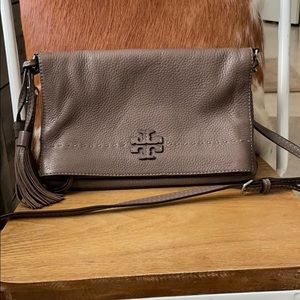 Authentic Tory Burch McGraw Fold-Over Cross-Body